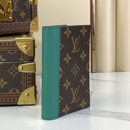 Louis Vuitton Passport Cover Monogram Macassar Borneo Green 14Cm M12823