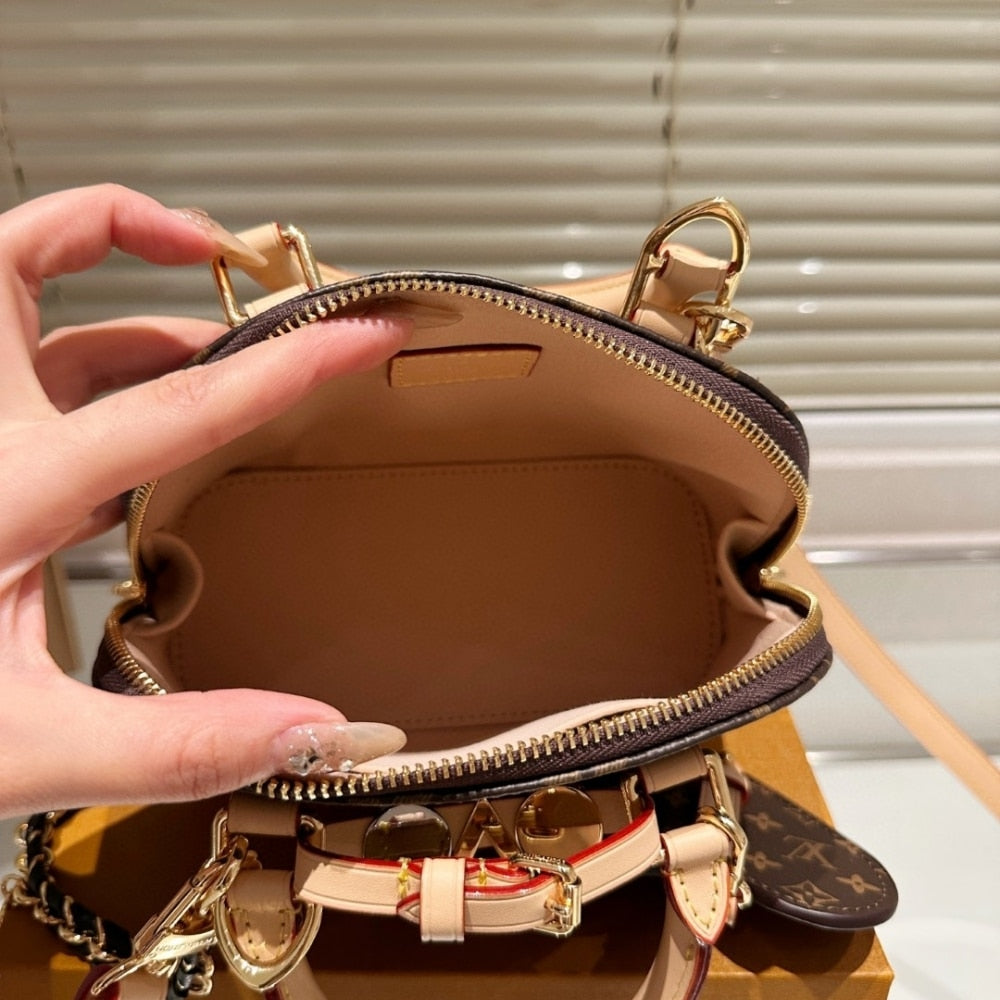 Louis Vuitton Alma Mini LV And I Monogram Brown 25Cm K00016