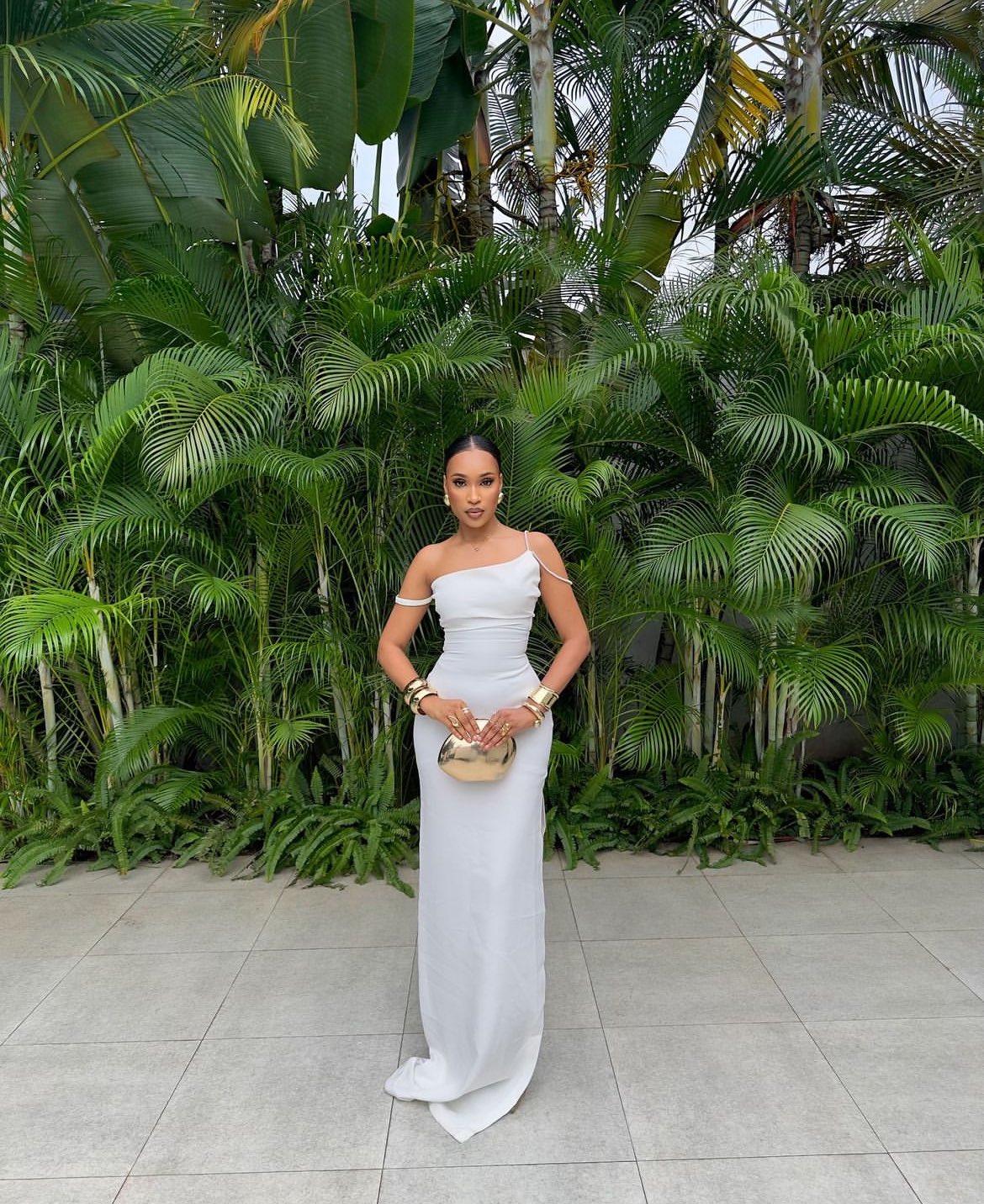 Sexy White Sleeveless Prom Dress Long Evening Gown