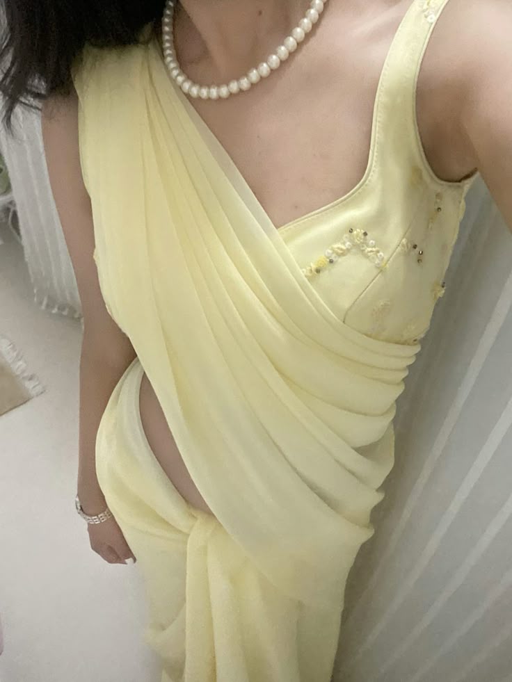 Yellow Two Piece Evening Dresses Long Prom Gowns