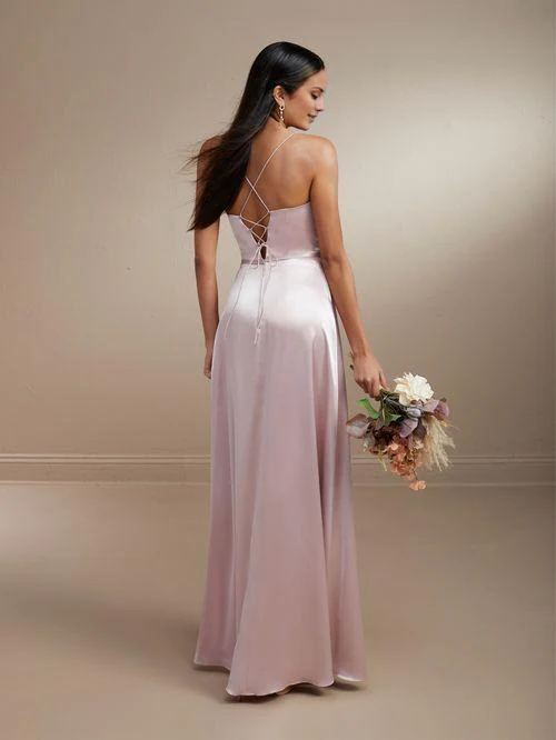 Sweetheart Collar Off Shoulder Sleeveless Strap Off Back Side Split and Floor length Prom Dress