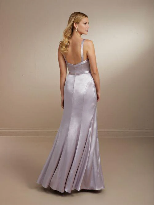 Sweetheart neckline off shoulder sleeveless backless side slit and floor length Prom dress