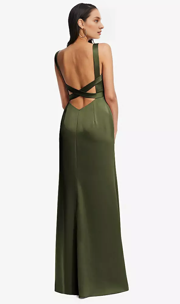 Frame tight corset backless A-line and floor length Prom dress