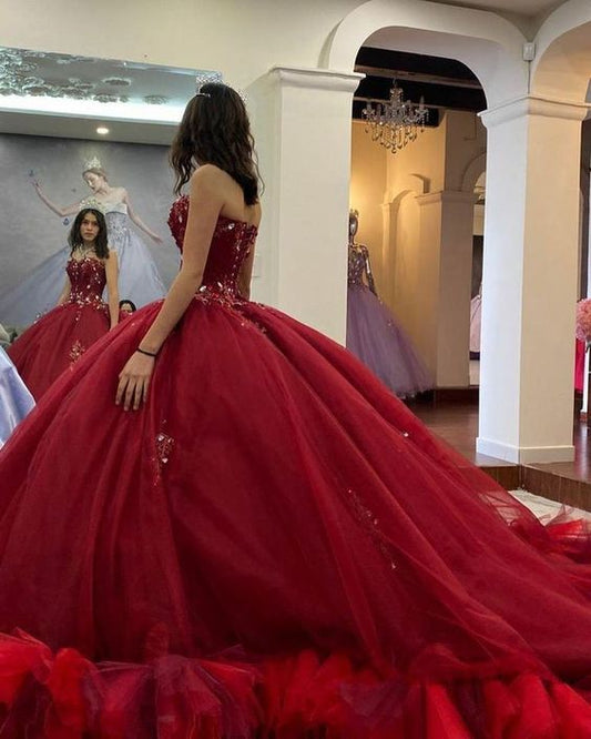 A line Quinceanera Dresses Ball Gown Sweet 16 Dress