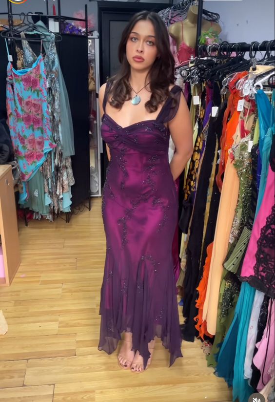 Women s Straps Prom Gown Formal Evening Party Gowns