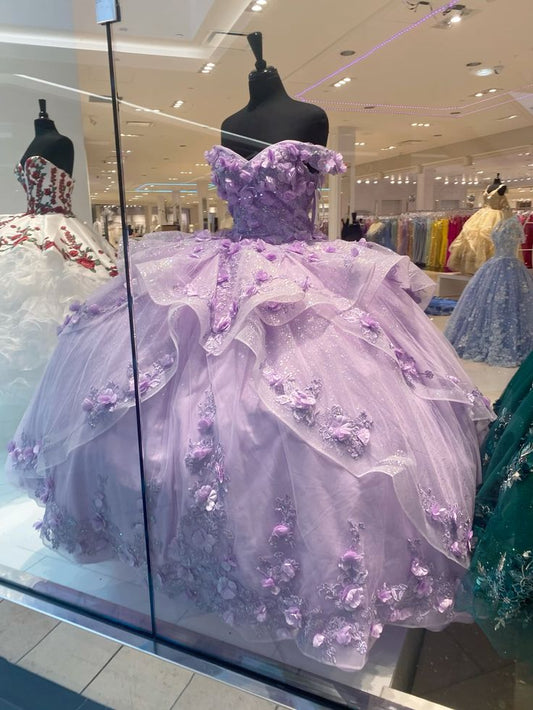 Lavender Quinceanera Dresses Birthday Prom Princess Ball Gown