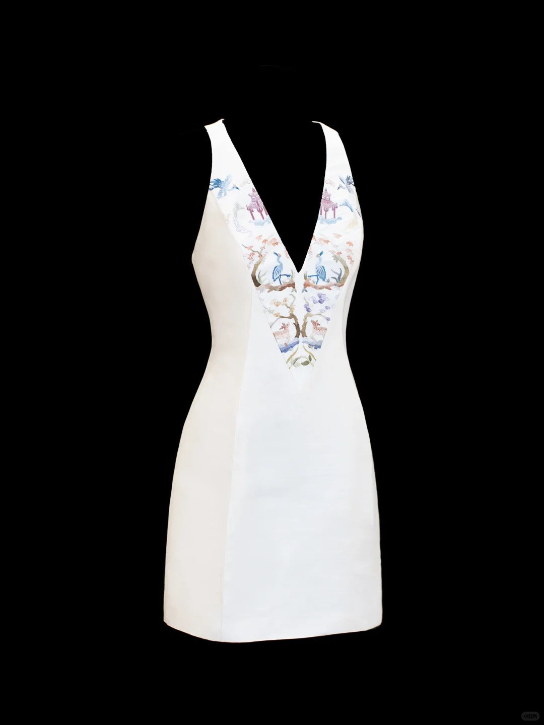 Girlhomeshops-White exquisite and elegant fairy girl short satin homecoming dress birthday dress gh5374