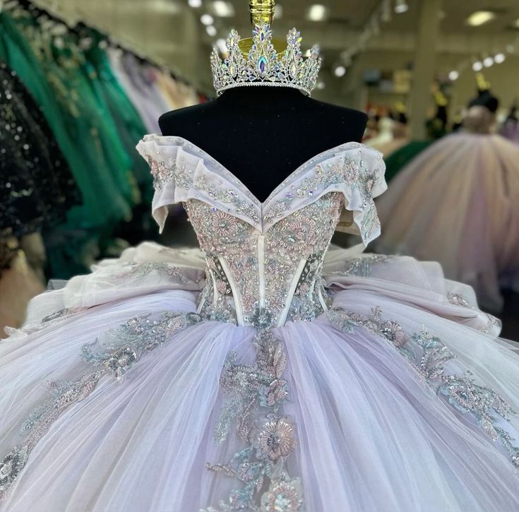 Quinceanera Dress Lace Applique Sequins Beading Mexican Sweet 16 Vestidos De XV 15 Anos Ball Gowns