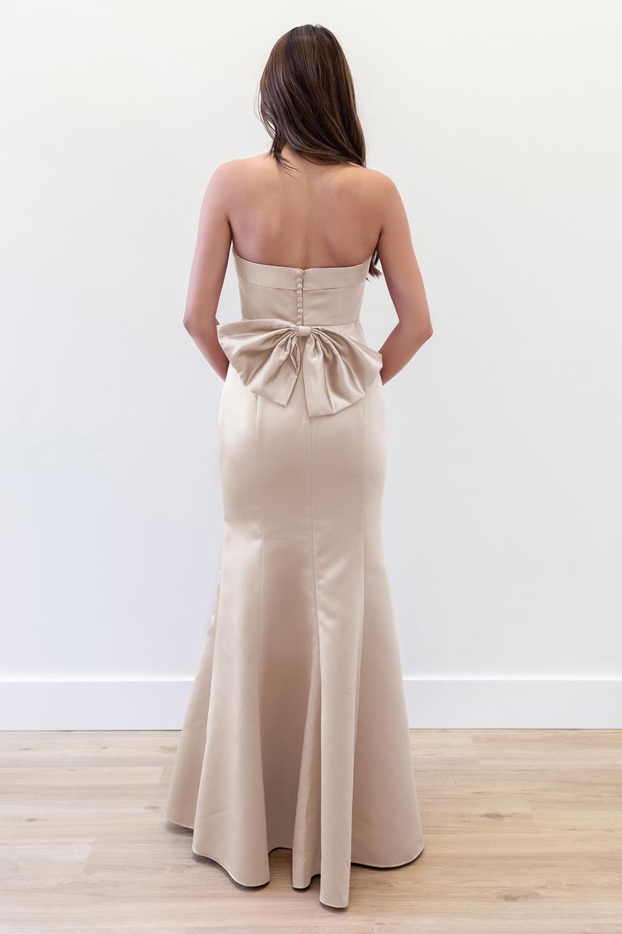 off shoulder collar sleeveless back butterfly condensation back and floor length evening dress