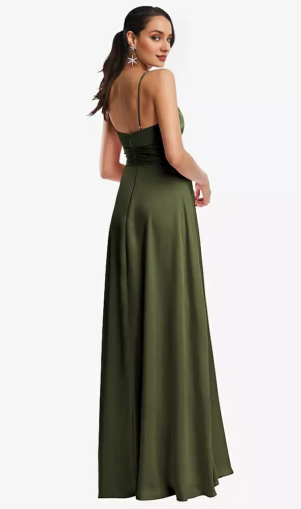 Adjustable shoulder straps triangular hollow tight corset long Prom dress