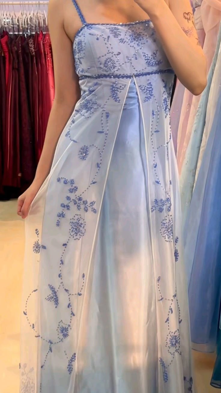 Lavender elegant fashion gradient exquisite beading spaghetti straps long tulle ball gown evening dress party dress prom dress gh3588