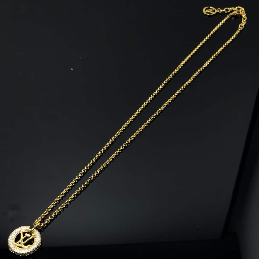 LOUIS VUITTON LOUISE BY NIGHT NECKLACE GOLD M00759