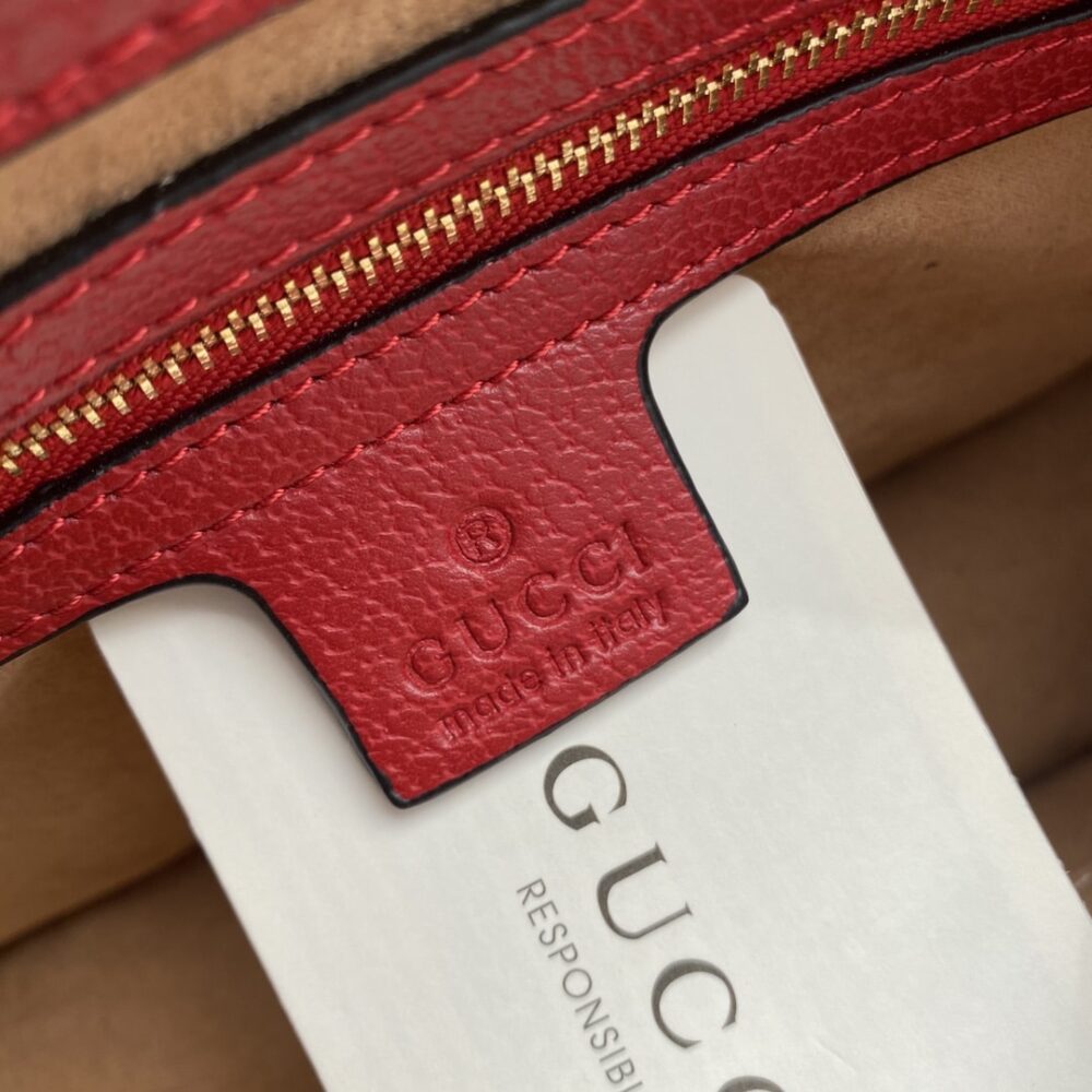 Gucci Queen Margaret GG Small Top Handle Bag Red 25Cm