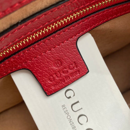 Gucci Queen Margaret GG Small Top Handle Bag Red 25Cm
