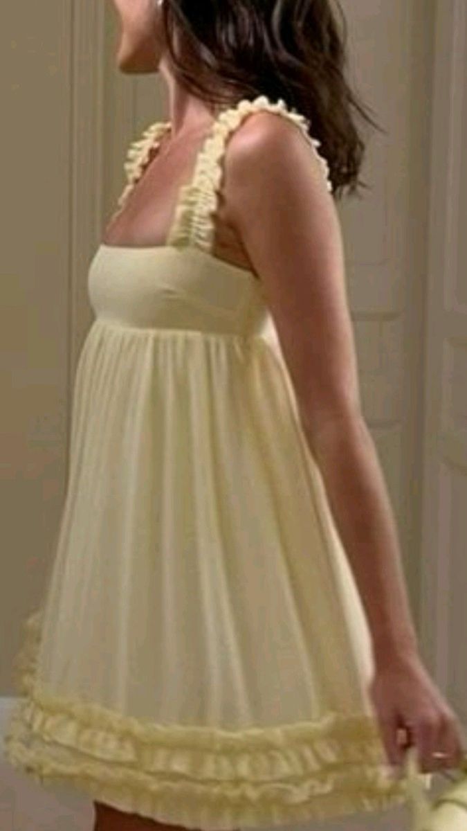 Girlhomeshops-Yellow sweet fashion short chiffon homecoming dress birthday dress gh5288