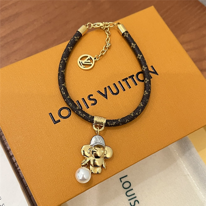 Louis Vuitton Vivienne Bracelet Monogram Gold Brown