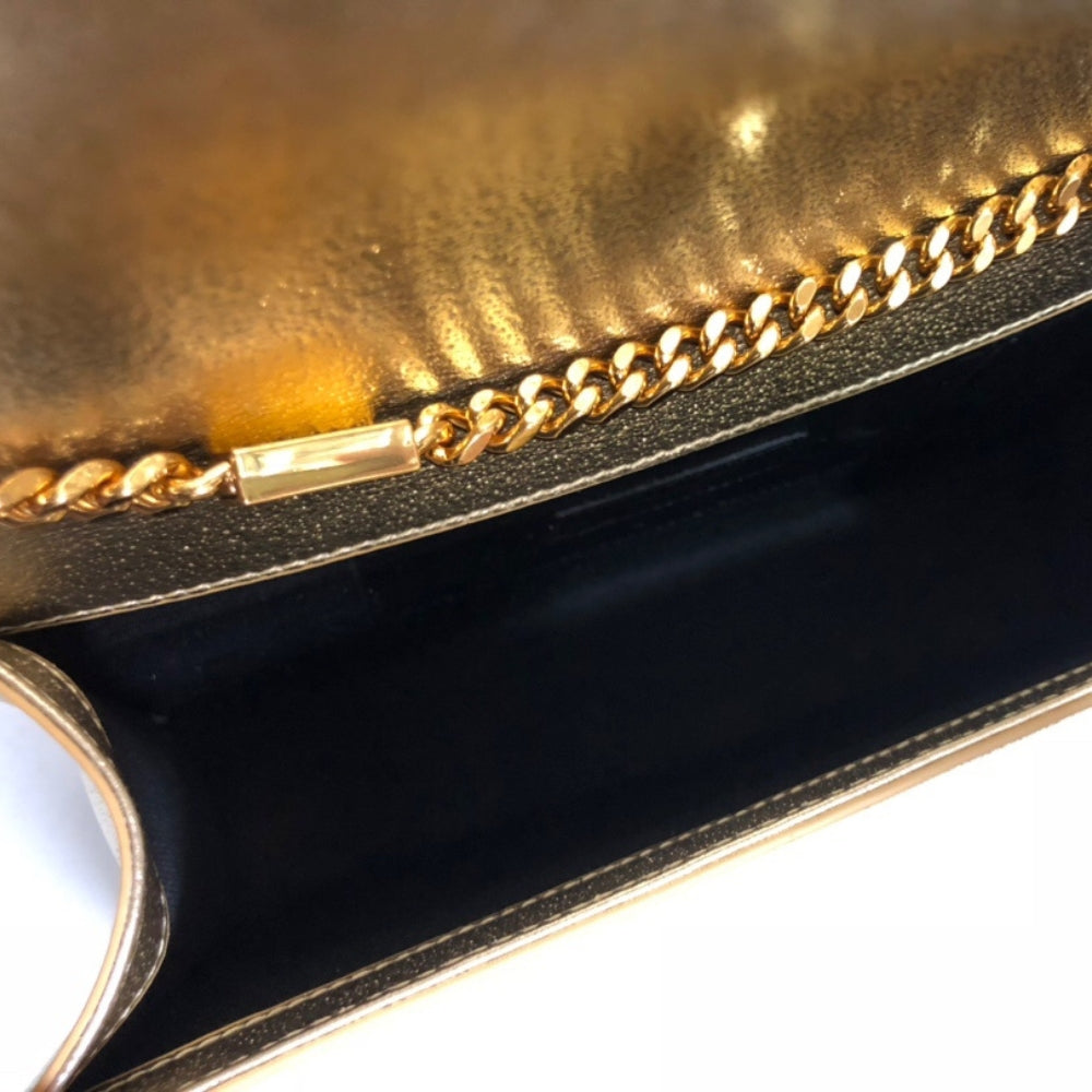Saint Laurent Kate Chain Wallet With Tassel Yellow Copper 26cm