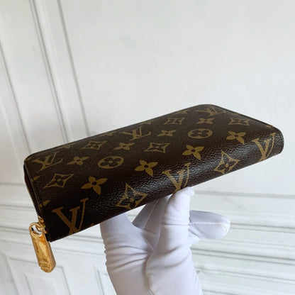 Louis Vuitton Monogram Long Zippy Wallet Brown 19Cm M42616