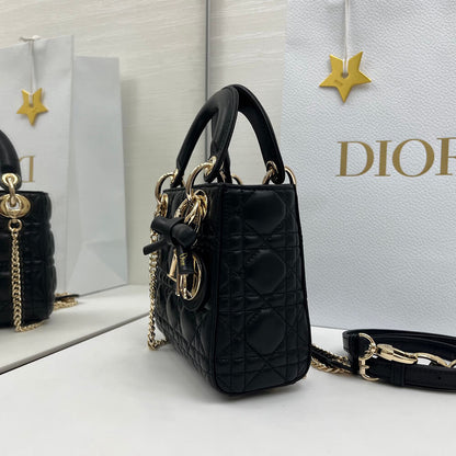 Dior Mini Lady Dior Bag with Chain(HIGH-END GRADE)