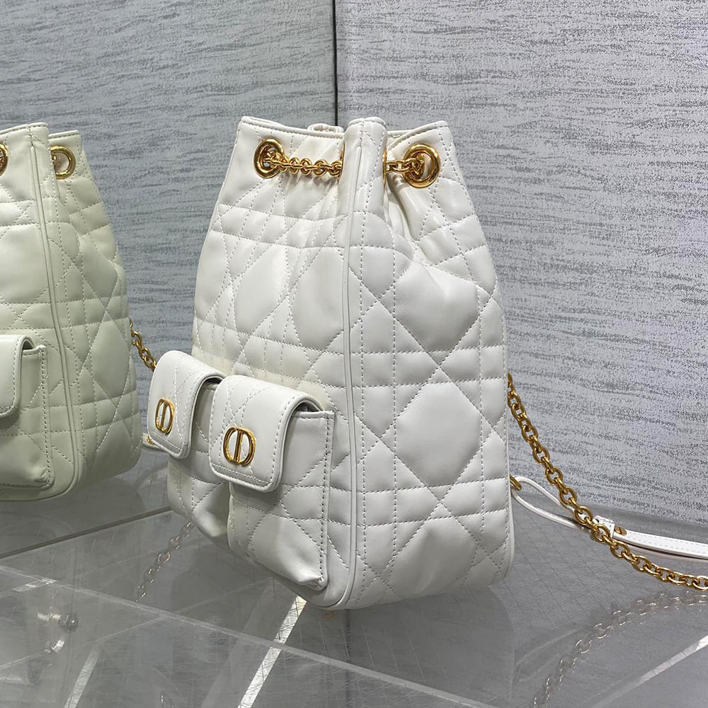 Dior Medium Dior Caro Multicarry Backpack with Chain(HIGH-END GRADE)
