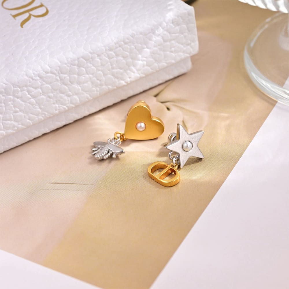 DIOR Petit CD Lucky Charms Earrings