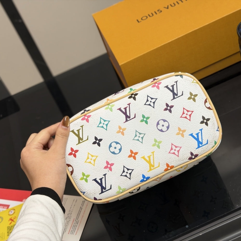 Louis Vuitton X Takashi Murakami Nice BB Multicolored White 24Cm M28340