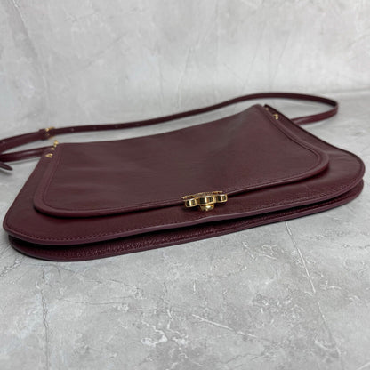 CELINE SOFT TRIOMPHE BESACE IN SUPPLE SHINY LAMBSKIN(HIGH-END GRADE)