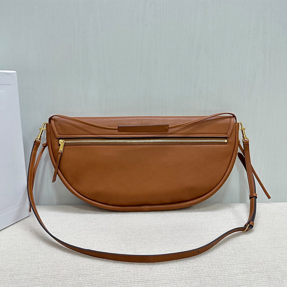 CELINE HALFMOON SOFT TRIOMPHE BAG IN SUPPLE SHINY LAMBSKIN(HIGH-END GRADE)