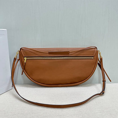 CELINE HALFMOON SOFT TRIOMPHE BAG IN SUPPLE SHINY LAMBSKIN(HIGH-END GRADE)