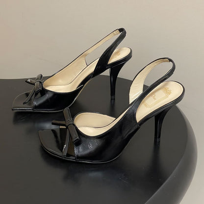 Dior Bow Heeled Slingback Sandal