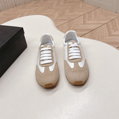 PRADA Nappa leather and suede sneakers