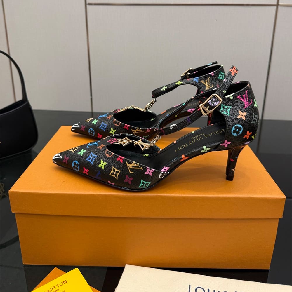 LV x TM Ankle Strap Pumps