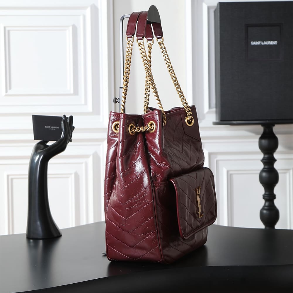 YSL NIKI small shopping in vintage leather(HIGH-END GRADE)