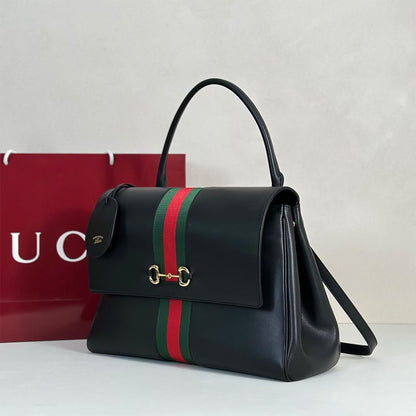 Gucci Paparazzo large top handle bag(HIGH-END GRADE)