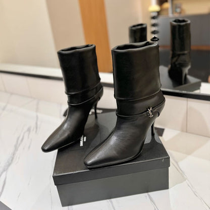 YSL NIKI booties in suede