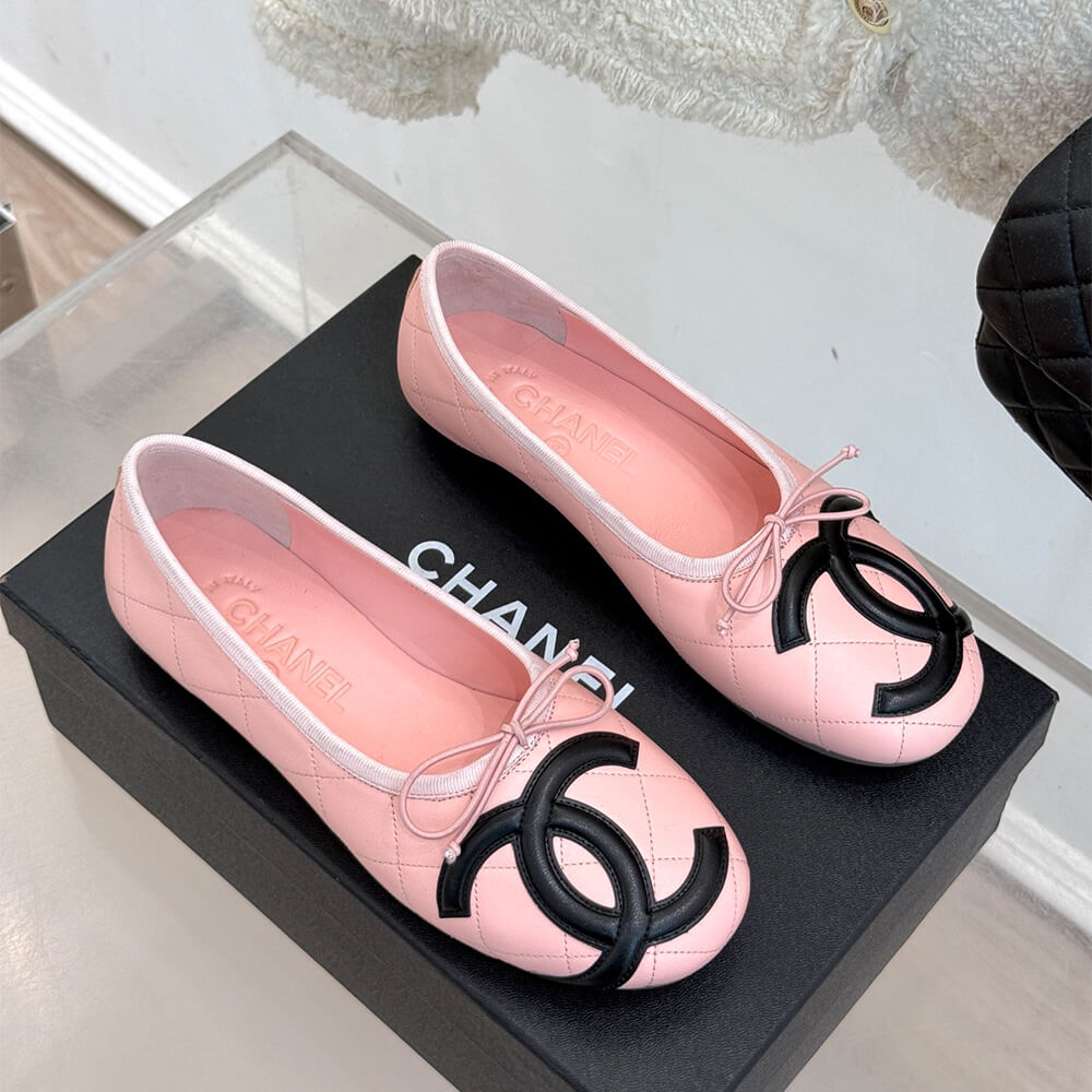 CHANEL Quilted Ballerina Flats