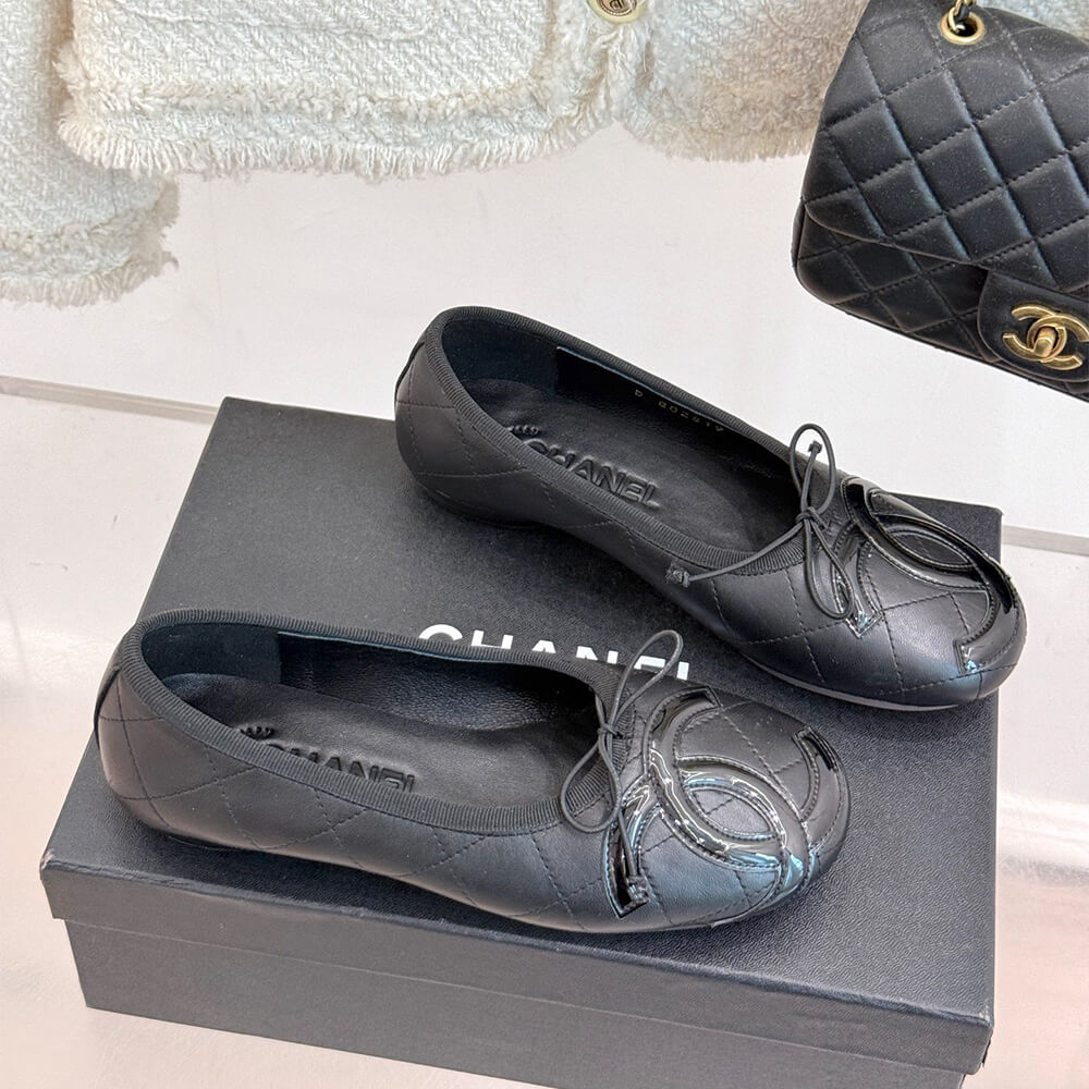 CHANEL Quilted Ballerina Flats