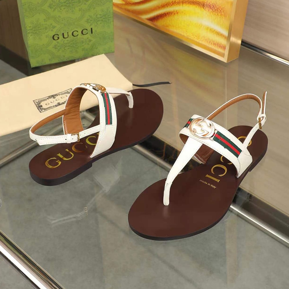 GUCCI Women’s Interlocking G Web sandal 274278