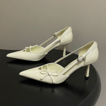 Prada Open-side leather pumps