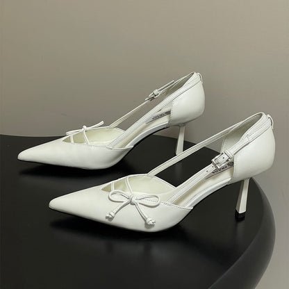 Prada Open-side leather pumps