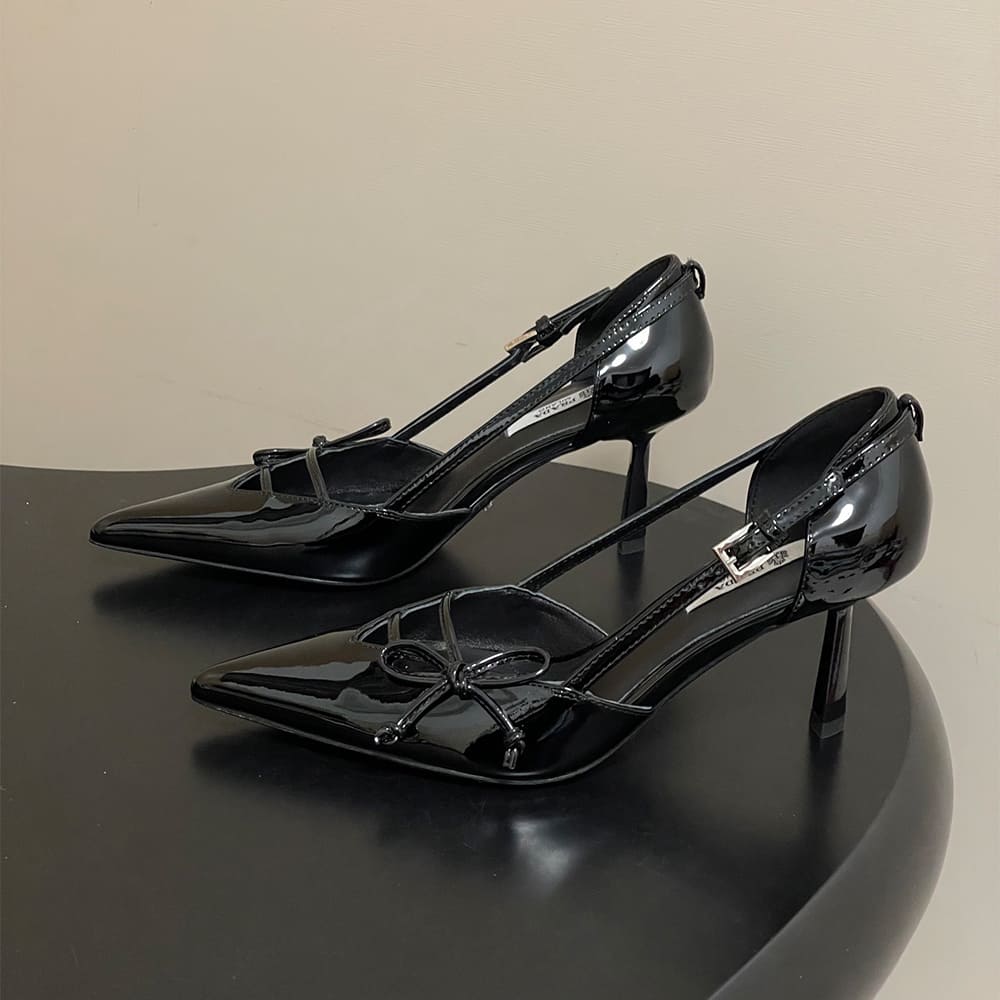 Prada Open-side leather pumps