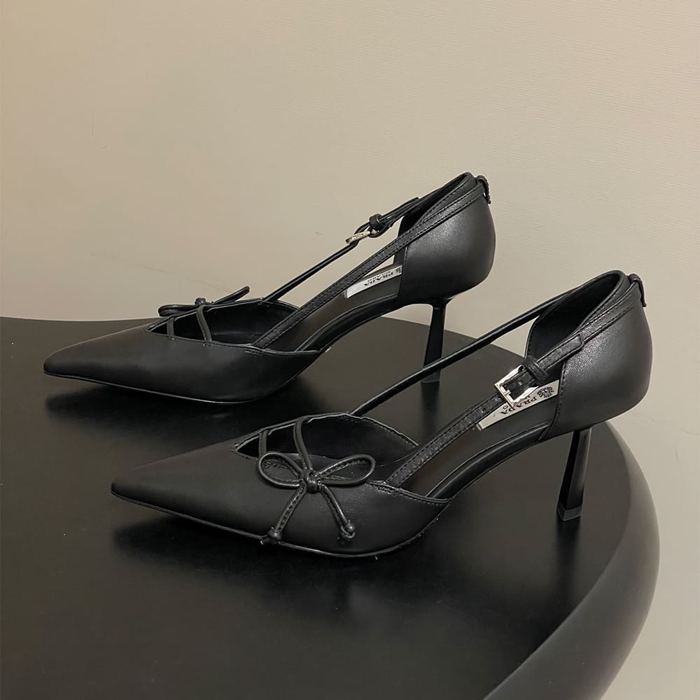 Prada Open-side leather pumps