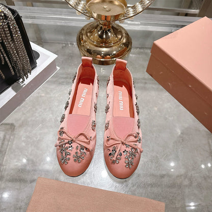 MIUMIU Satin ballerinas
