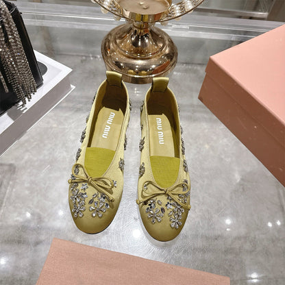 MIUMIU Satin ballerinas