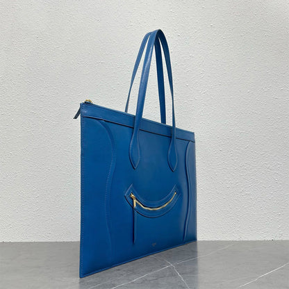 CLINE FLAT CABAS NEW LUGGAGE IN GLOSSY CALFSKIN
