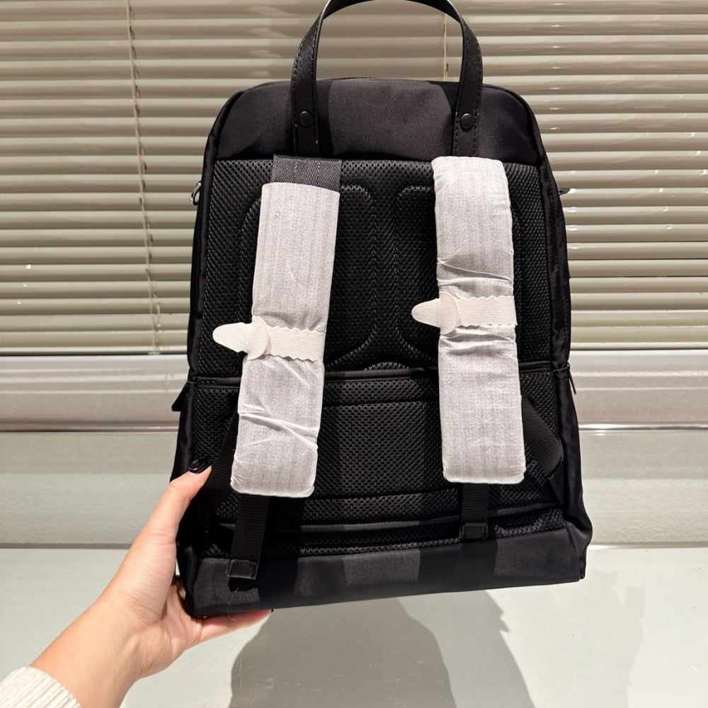 Prada Re Nylon And Saffiano Leather Backpack Black 43Cm 2VZ048 2DMG F0002