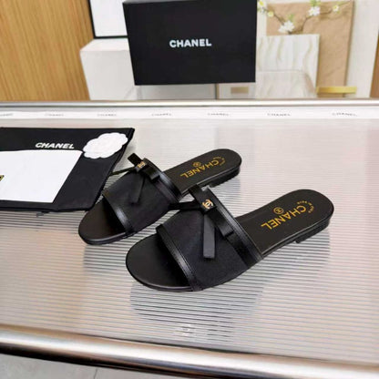 Chanel Mules Mesh Black