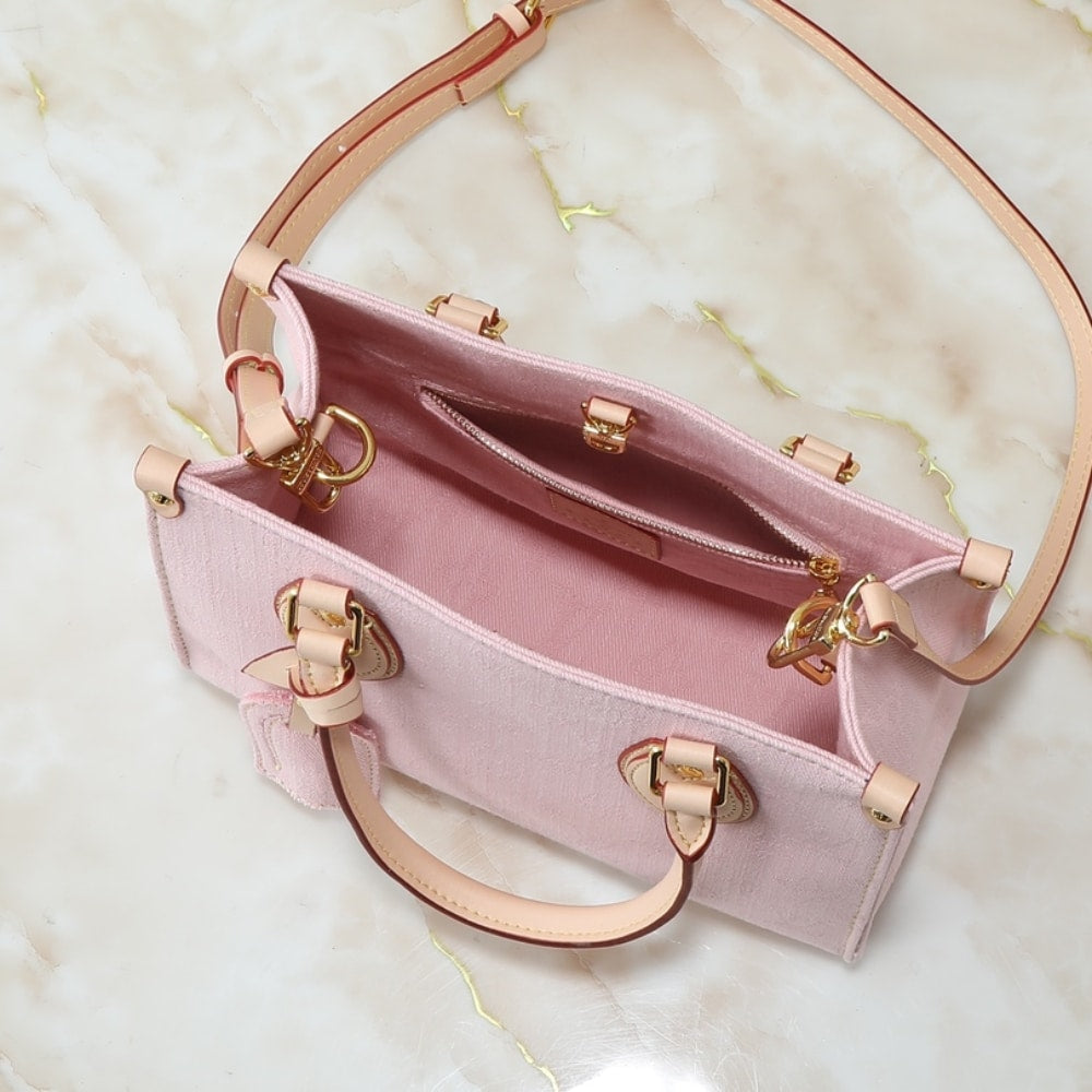 Louis Vuitton Onthego PM Pink Denim 25Cm