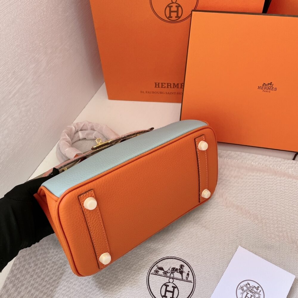 Hermes Birkin Mini Gold Hardware Epsom Multicolor 20Cm