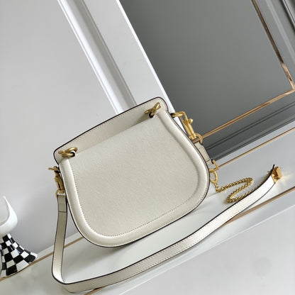 VALENTINO VSLING BAG IN GRAINED WHITE 22CM
